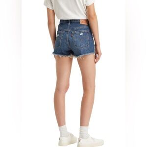 Women’s distressed jean shorts size 30 gently worn Levi